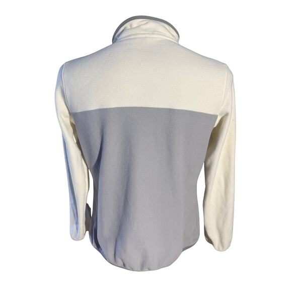 Patagonia Women’s Lightweight Synchilla Snap-T Fleece Pullover Gray White L SP20 - Picture 4 of 8